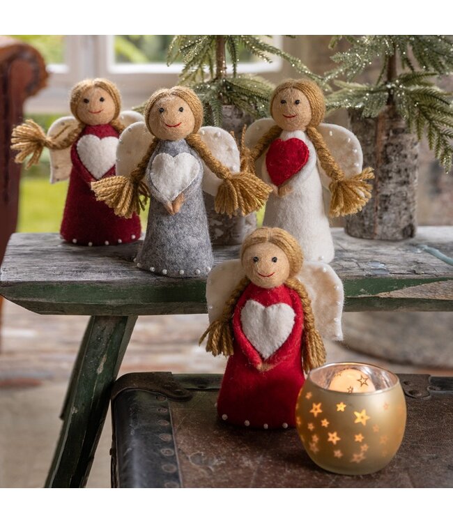 SJAAL MET VERHAAL  •• Kerstengel | in 4 verschillende kleuren