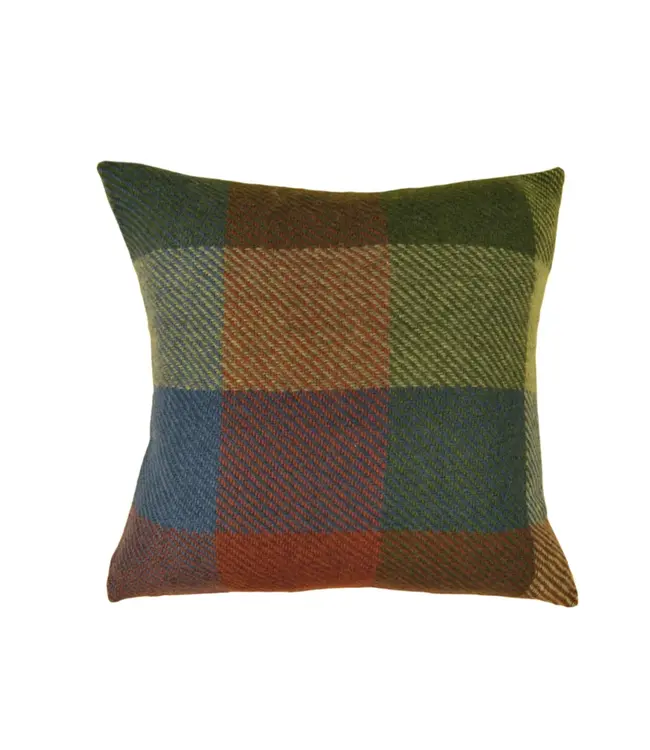 KLIPPAN PLAIDS •• Wollen Kussenhoes Gotland | multi yellow en multi green