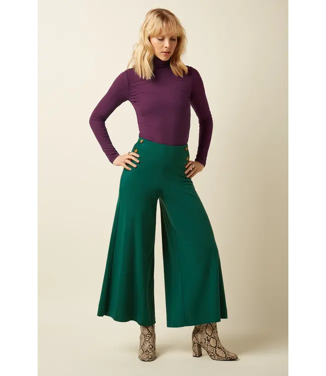 KING LOUIE •• Rollneck Top Uni Rib | Caspia Purple