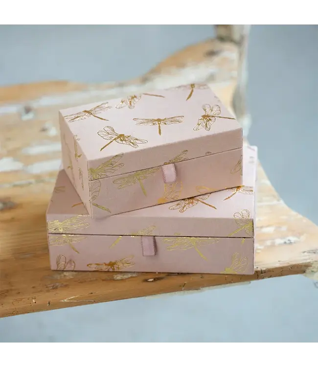 A BEAUTIFUL STORY •• Jewelry Box Large | Dragonfly with mirror