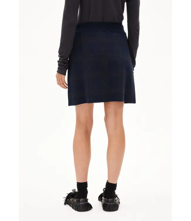 ARMEDANGELS •• Rok DAARLA Check | night sky-steel melange