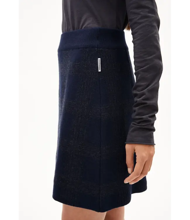 ARMEDANGELS •• Rok DAARLA Check | night sky-steel melange