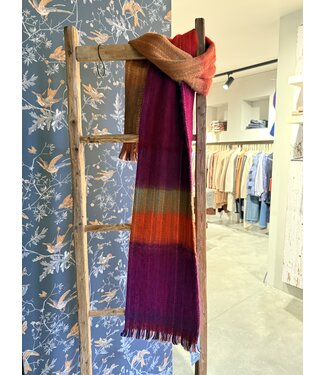 INTI Knitwear •• Brushed merino Shawl medio | multi  -01