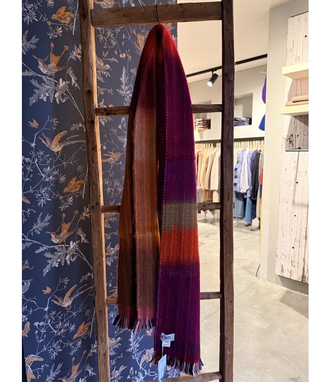 INTI Knitwear •• Brushed merino Shawl medio | Multi  -01
