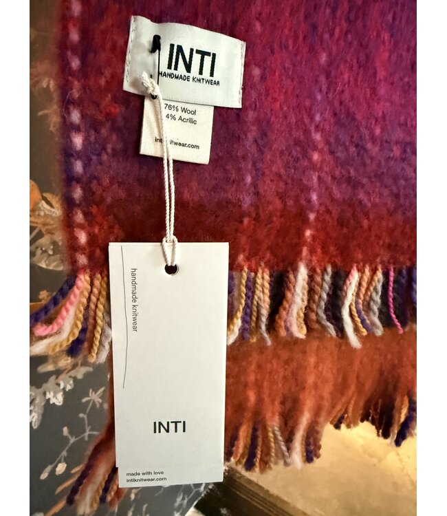 INTI Knitwear •• Brushed merino Shawl medio | Multi  -01