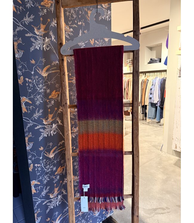 INTI Knitwear •• Brushed merino Shawl medio | Multi  -01
