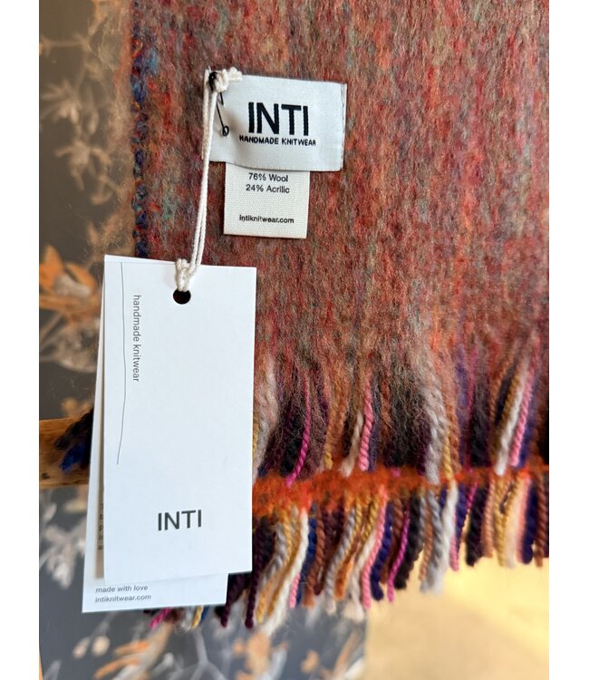 INTI Knitwear •• Brushed merino Shawl medio | Multi  -02