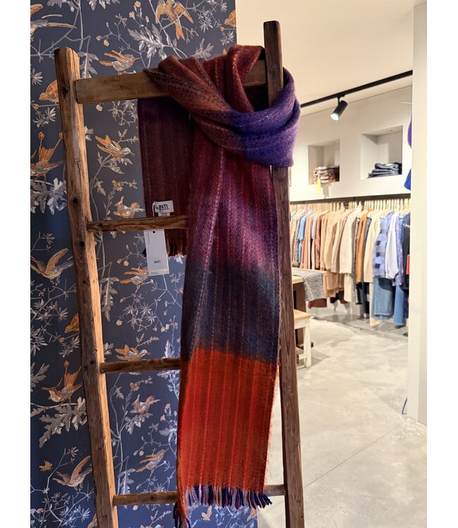 INTI Knitwear •• Brushed merino Shawl medio | Multi  -02