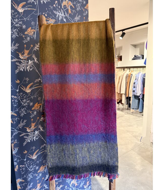 INTI Knitwear •• Brusched merino  Shawl large | Multi  -01