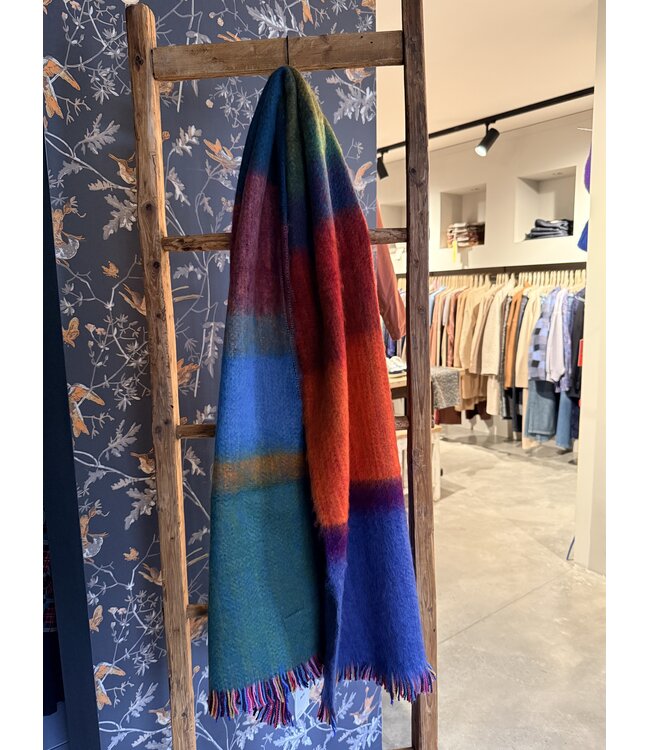 INTI Knitwear •• Brusched merino  Shawl large | Multi  -02