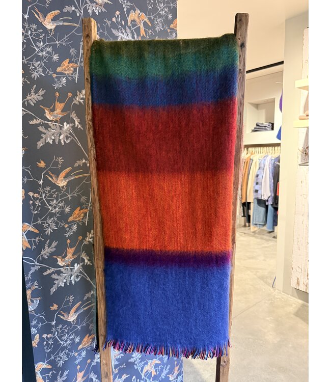 INTI Knitwear •• Brusched merino  Shawl large | Multi  -02