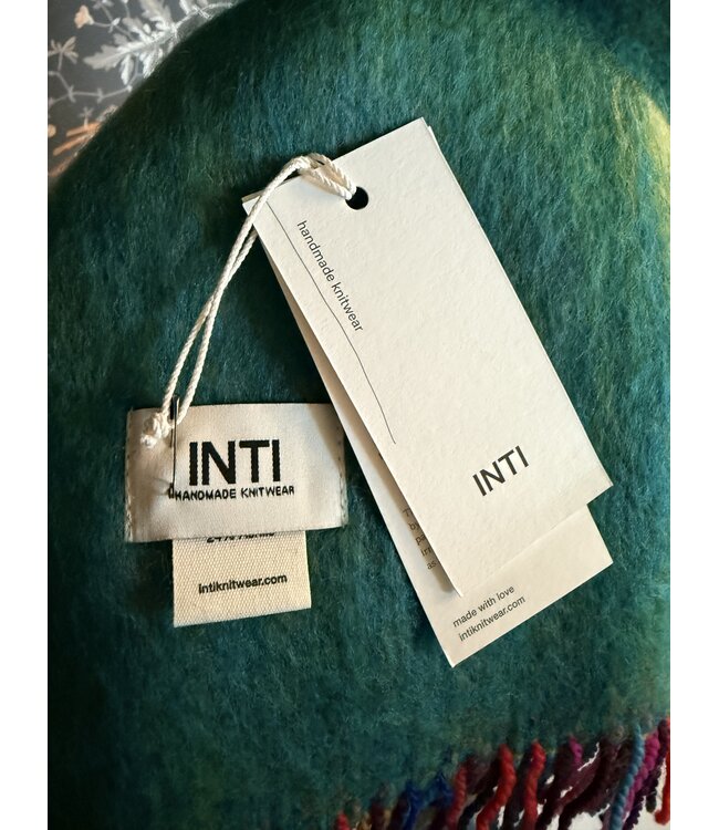 INTI Knitwear •• Brusched merino  Shawl large | Multi  -02