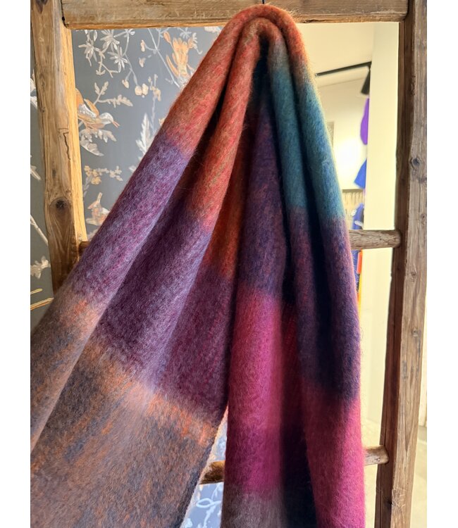 INTI Knitwear •• Brusched merino  Shawl large | Multi  -03