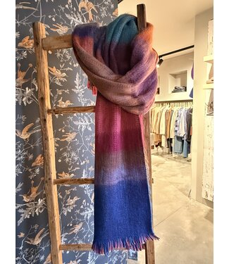 INTI Knitwear •• Brushed merino Shawl Large | multi  -03