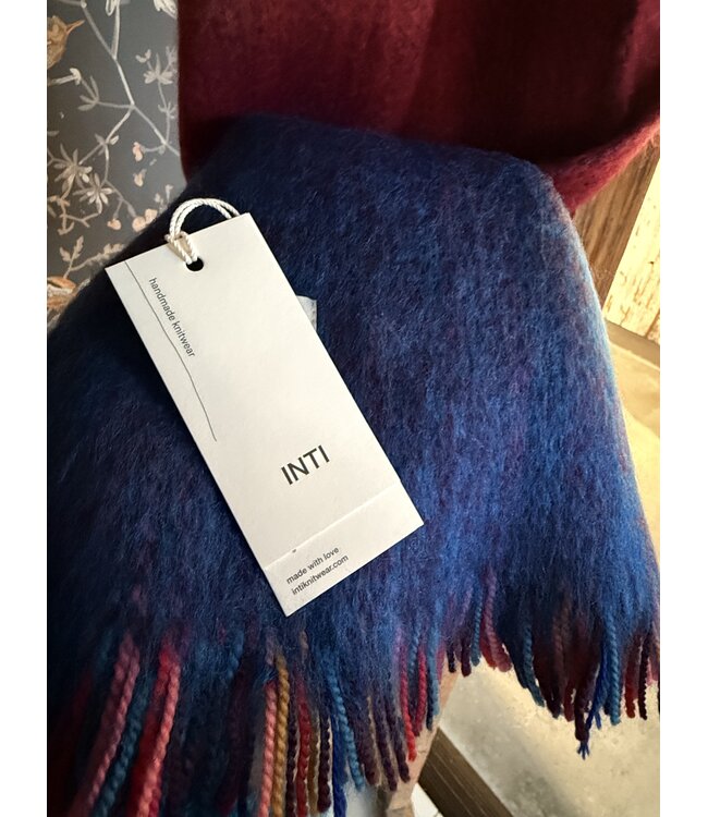 INTI Knitwear •• Brusched merino  Shawl large | Multi  -03