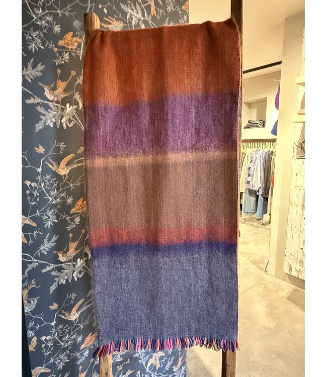 INTI Knitwear •• Brusched merino  Shawl large | Multi  -03