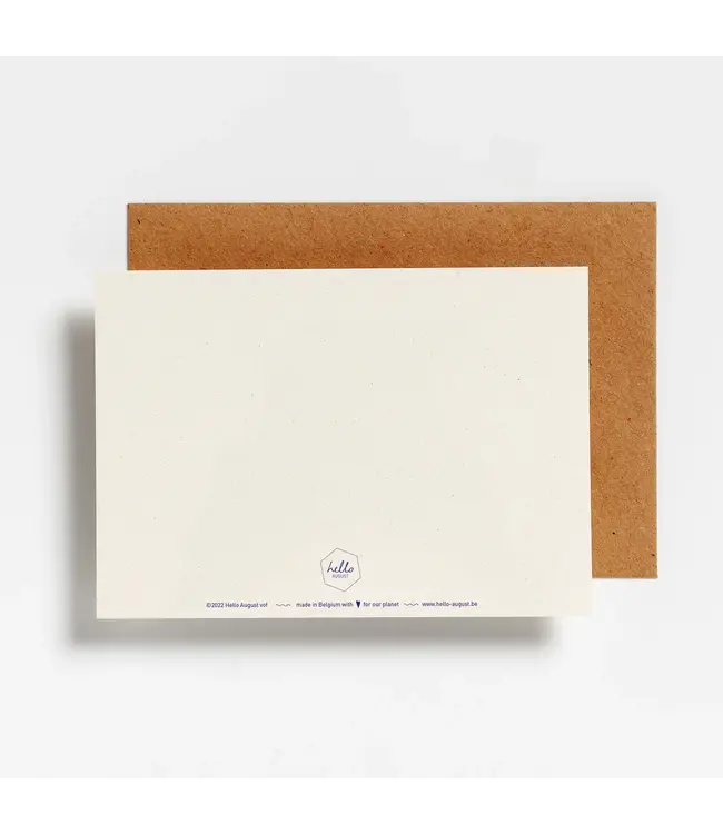 Hello August •• Postkaart | Letters hooray
