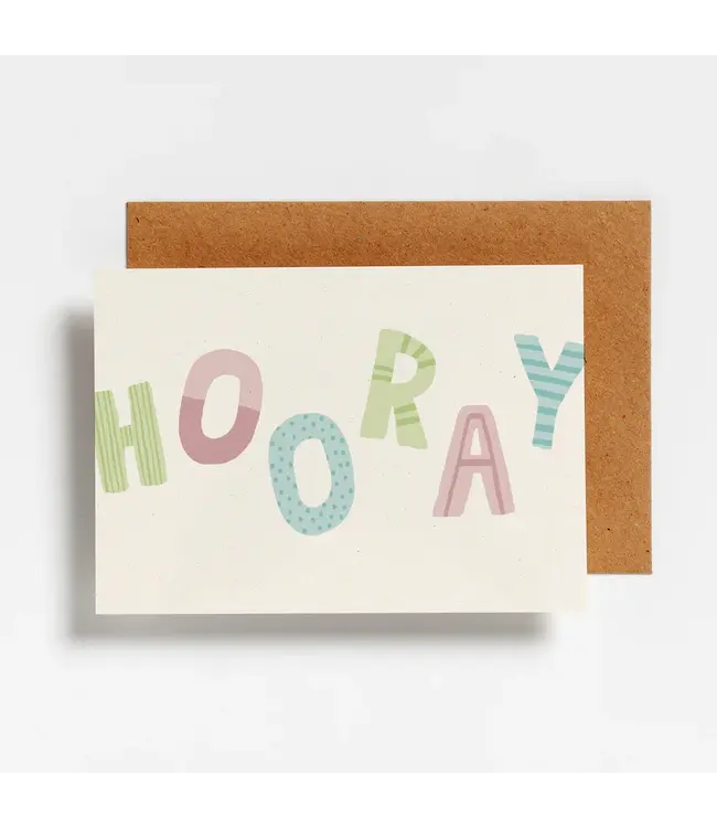 Hello August •• Postkaart | Letters hooray