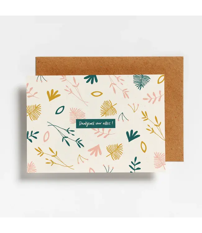 Hello August •• Postkaart | Dankjewel voor alles