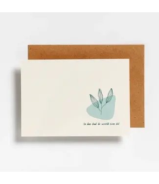 Hello August •• Postkaart | En dan staat de wereld even stil