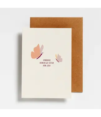 Hello August •• Postkaart | Vandaag denken we extra aan jou!