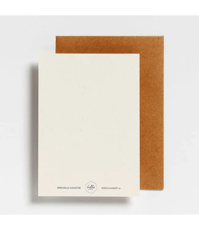 Hello August •• Postkaart | Leaf ocher