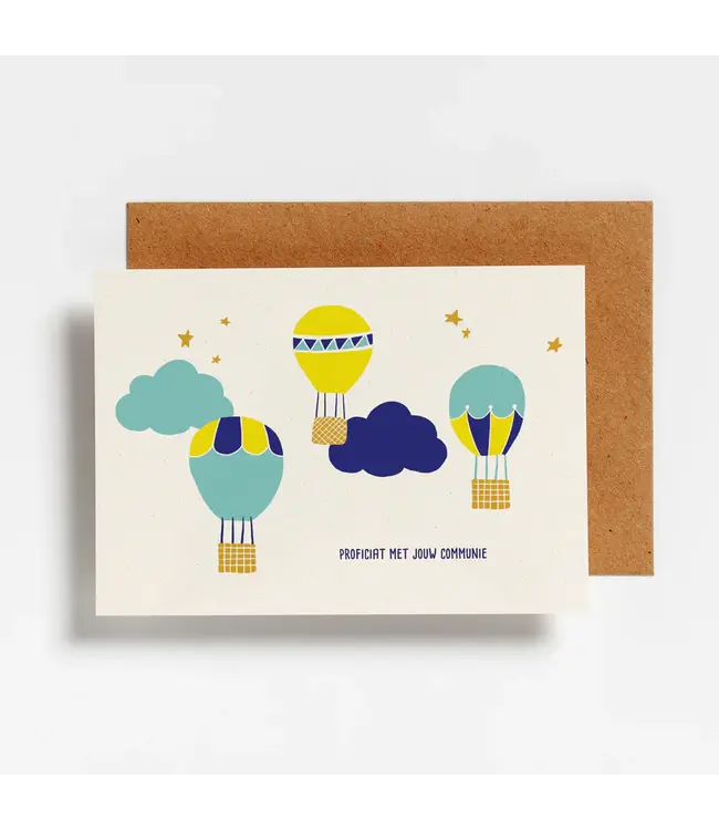 Hello August •• Postkaart | Proficiat met jouw communie