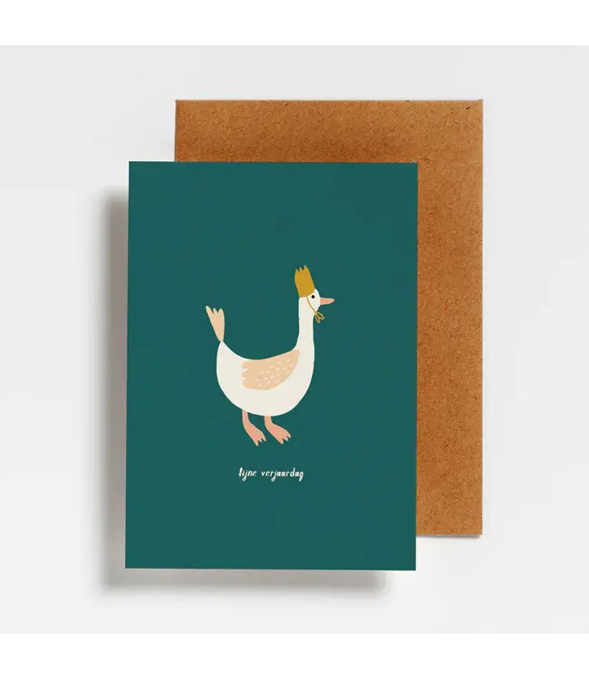 Hello August •• Postkaart | Fijne verjaardag eend