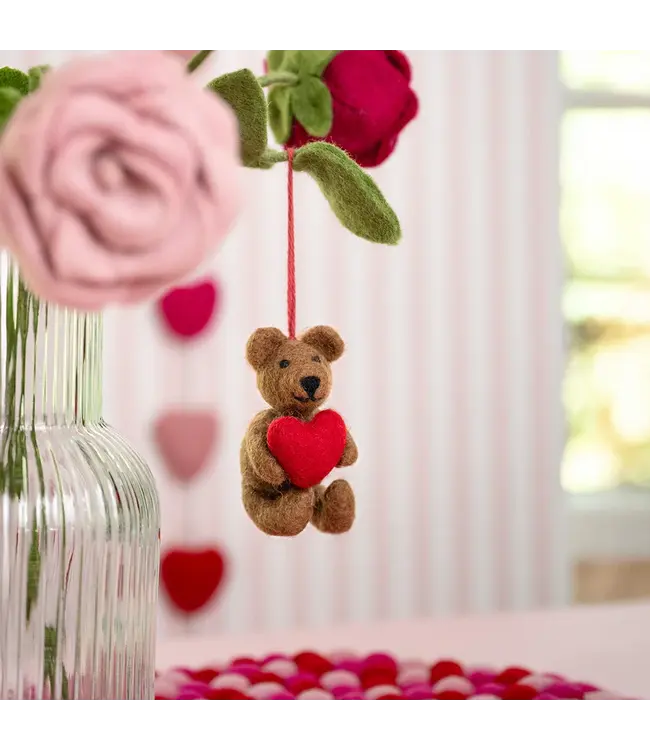 SJAAL MET VERHAAL  •• Hanger Beer met Hart Rood