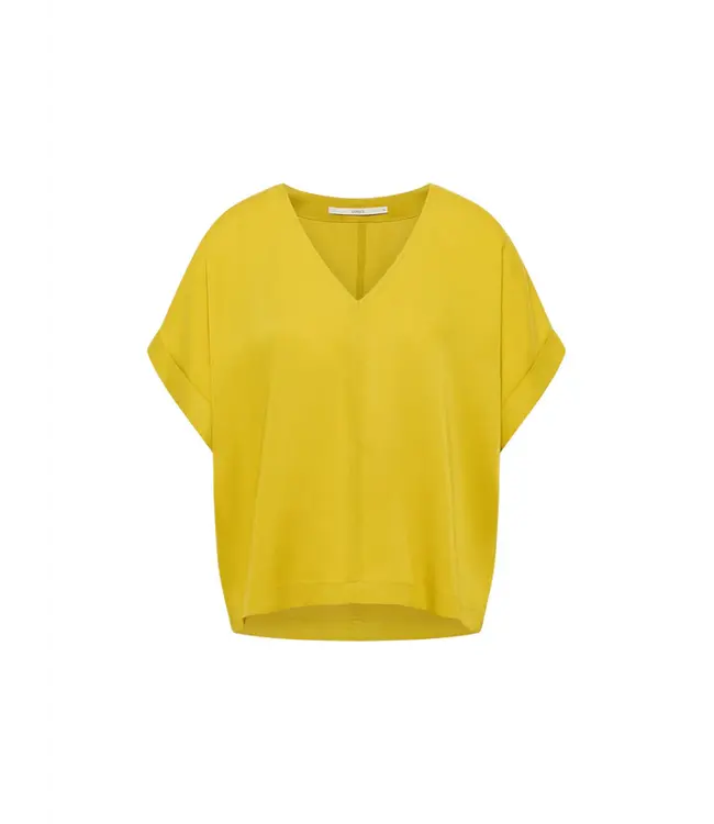 LANIUS •• Blouse van TENCEL | Dark Kiwi | Blusenshirt