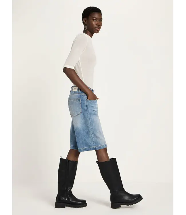 LANIUS •• Bermuda Jeans GOTS | Stonewash Blue Denim