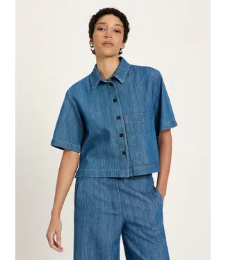 LANIUS •• Jeansshirt GOTS | Mid Blue Denim