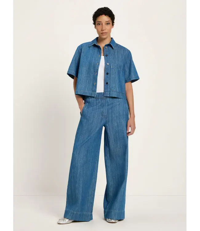 LANIUS •• Jeansshirt GOTS | Mid Blue Denim