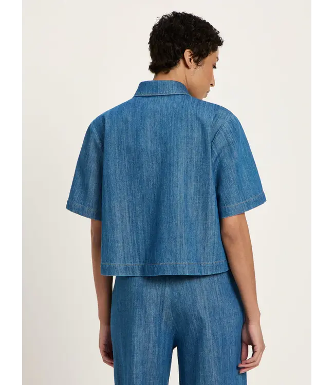 LANIUS •• Jeansshirt GOTS | Mid Blue Denim