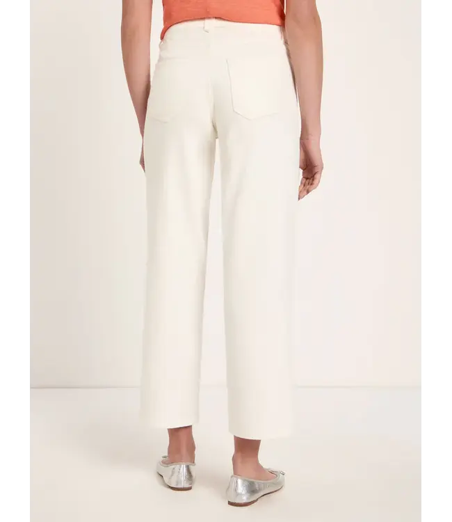 LANIUS •• Straight leg trousers GOTS | White | Hose mit geradem bein