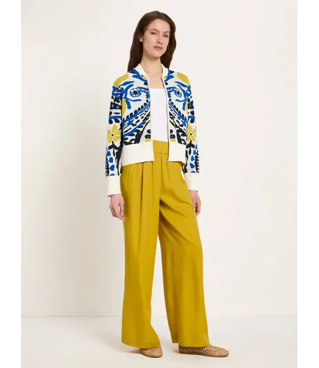 LANIUS •• Jacquard cardigan GOTS | Multicolour jacquard