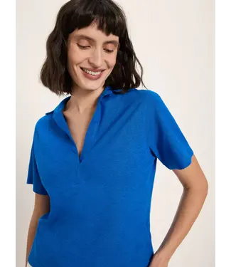 LANIUS •• Shirt met polo kraag OCS | Lapis