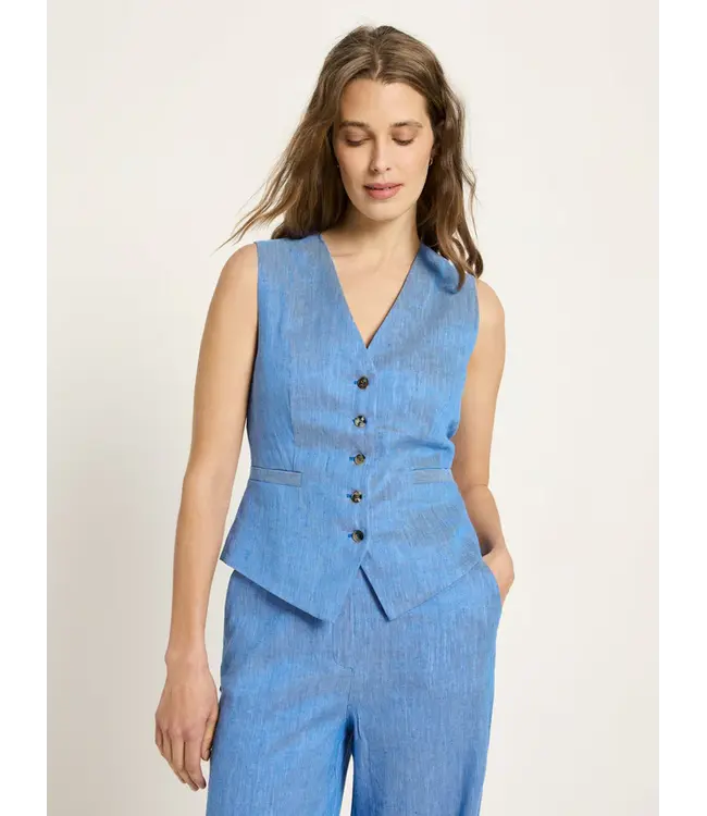 LANIUS •• Vest OCS | Lapis/ Creme