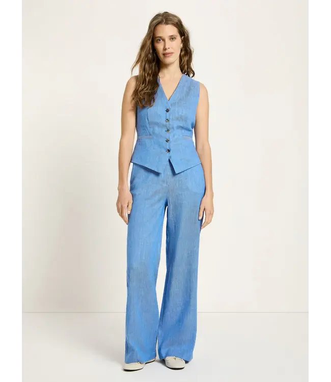 LANIUS •• Vest OCS | Lapis/ Creme