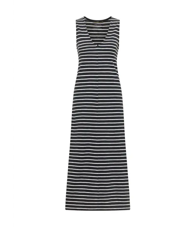 LANIUS •• Maxi Dress Sleeveless GOTS | Onyx/ Creme