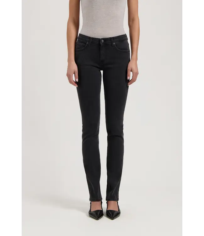 MUD Jeans •• Jeans Faye Low Slim | Stone Black
