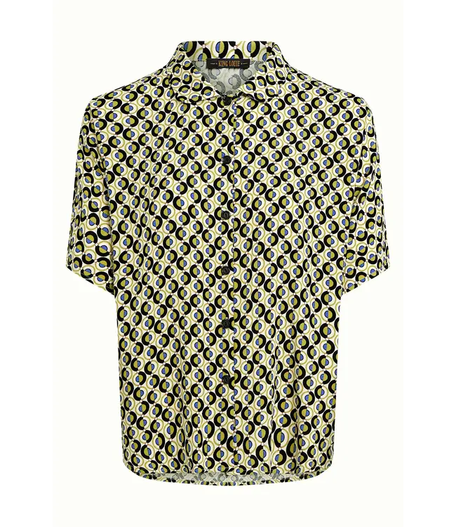 KING LOUIE •• Shay Blouse Dottie | Cream