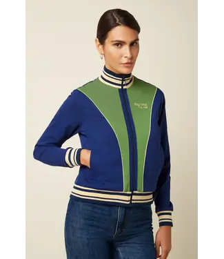 KING LOUIE •• Colorblock Coljack Daytona Sweat | Beacon Blue