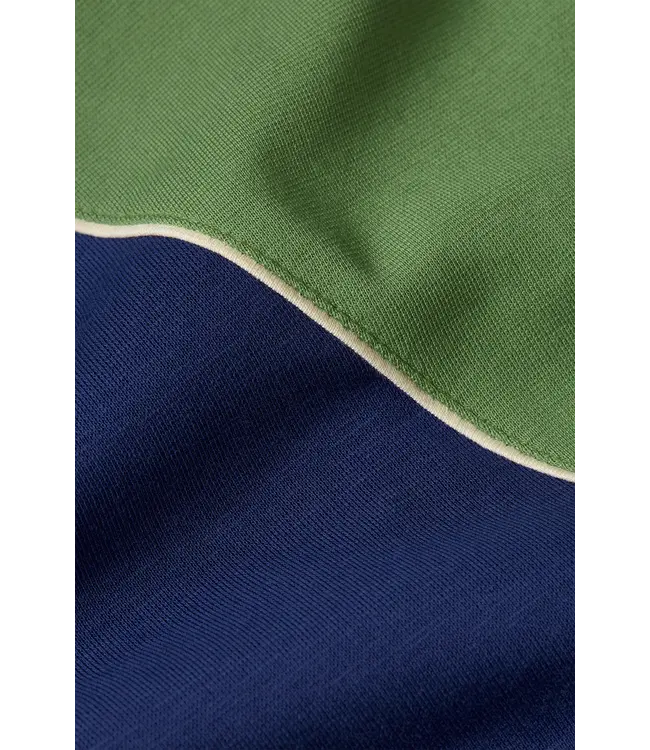 KING LOUIE •• Colorblock Coljack Daytona Sweat | Beacon Blue