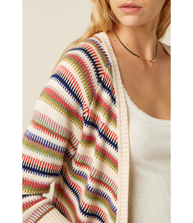 KING LOUIE •• Blanca Cardi Cello | Cream