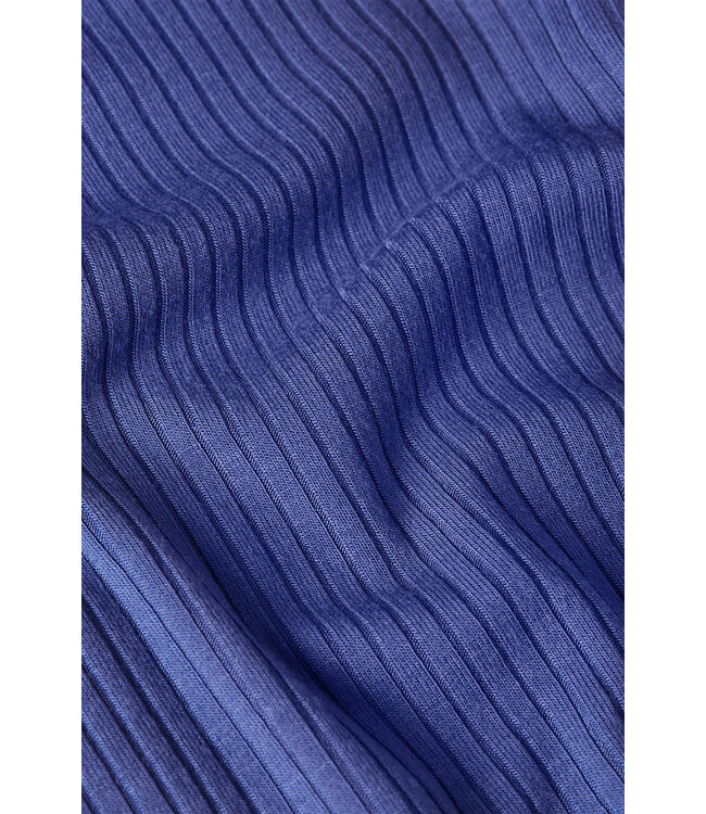 KING LOUIE •• Carice Top Uni Rib | Amparo Blue