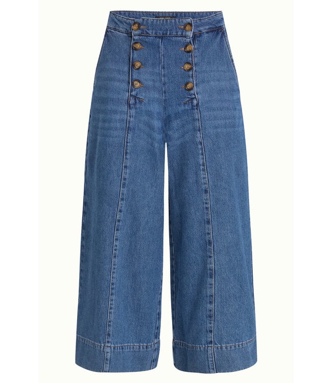 KING LOUIE •• Melody Sailor Culotte Stone Denim | Blue Tint