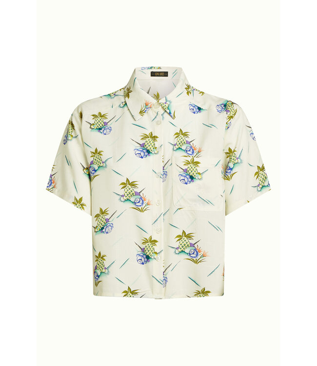 KING LOUIE •• Evelina Blouse Colada | Ice Cream