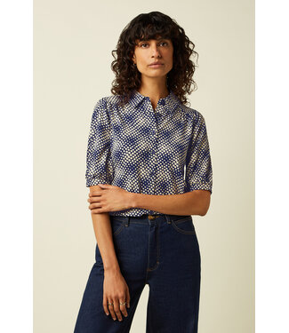 KING LOUIE •• Carina Blouse Haven | Beacon Blue