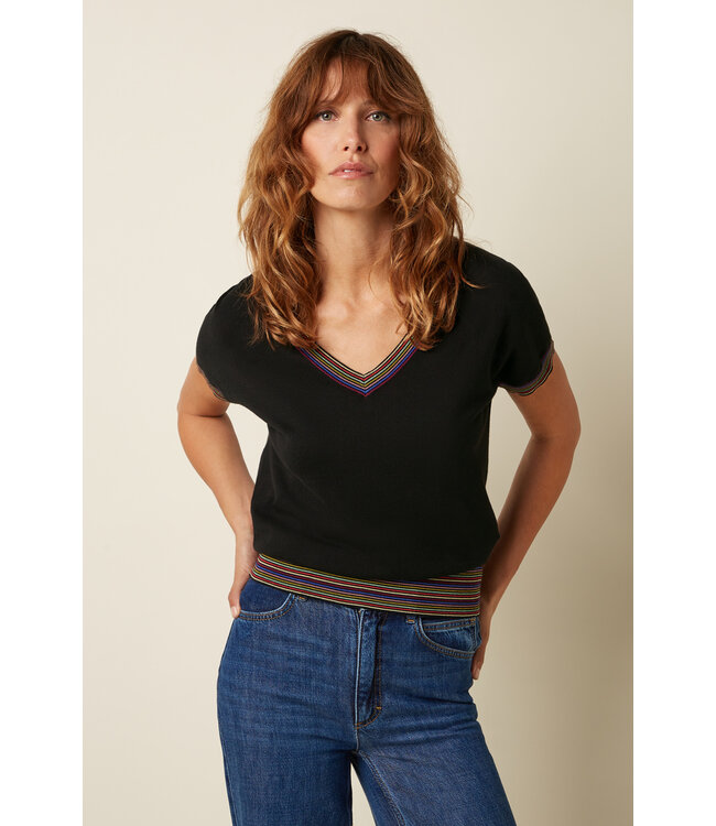 KING LOUIE •• Lyra Top Emel | Black